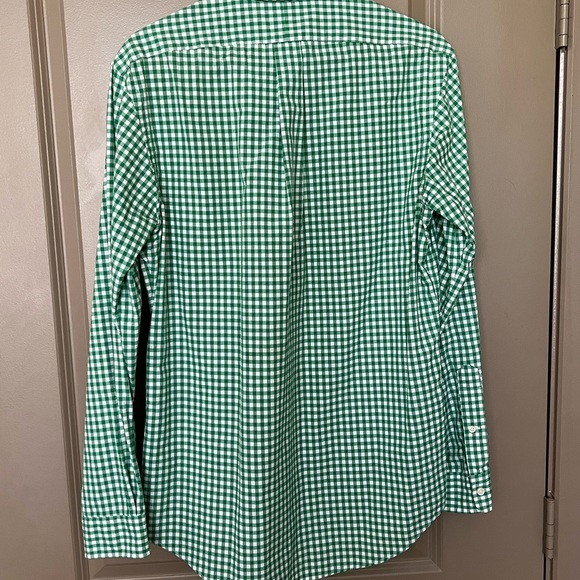 Polo Ralph Lauren Mens Green Checkered Button Down Size Medium - Picture 3 of 3